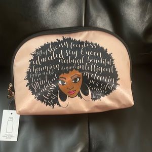 Brand New Bronze Sugar Queen Cosmetics Bag